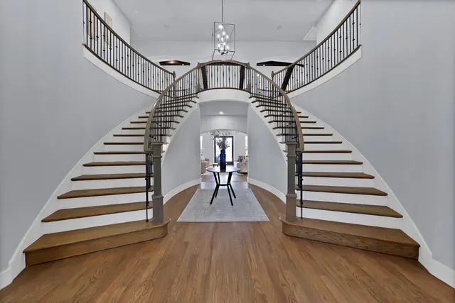 Grand double staircase in a Parker estate